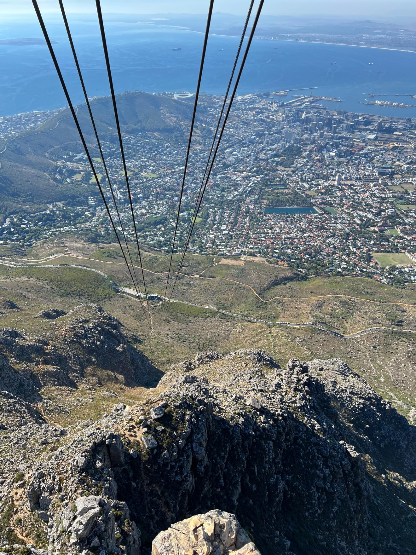 Cable car descent, Table Mountain
